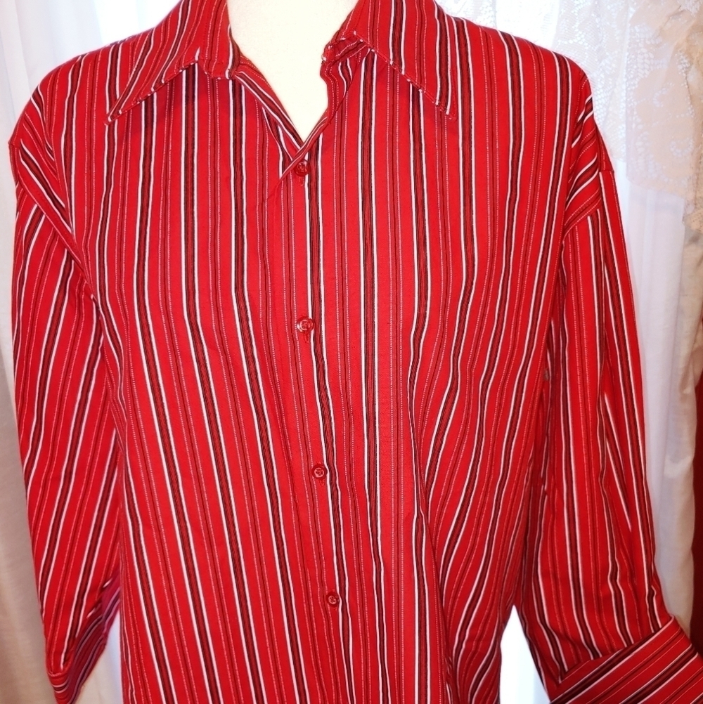 NWOT El General Stripe Western Shirt XL